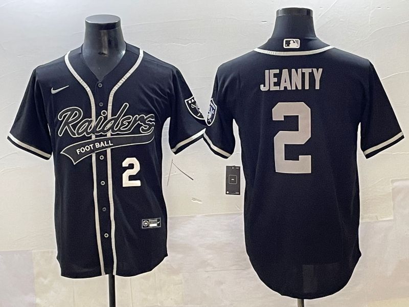 Men 2025 Oakland Raiders #2 Jeanty Black Joint Name Nike Limited NFL Jersey style 21->oakland raiders->NFL Jersey